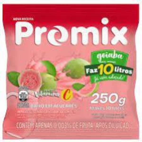REFRESCO PO PROMIX HIBRIDO 250G 10L GOIABA
