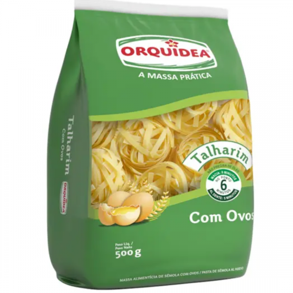 MASSA C OVOS TALHARIM ORQUIDEA 500G (CX 10UN)