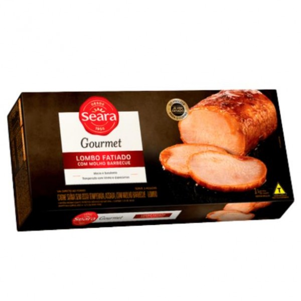 LOMBO FATIADO COM MOLHO BARBECUE SEARA  GOURMET 1KG (CX 6UN)