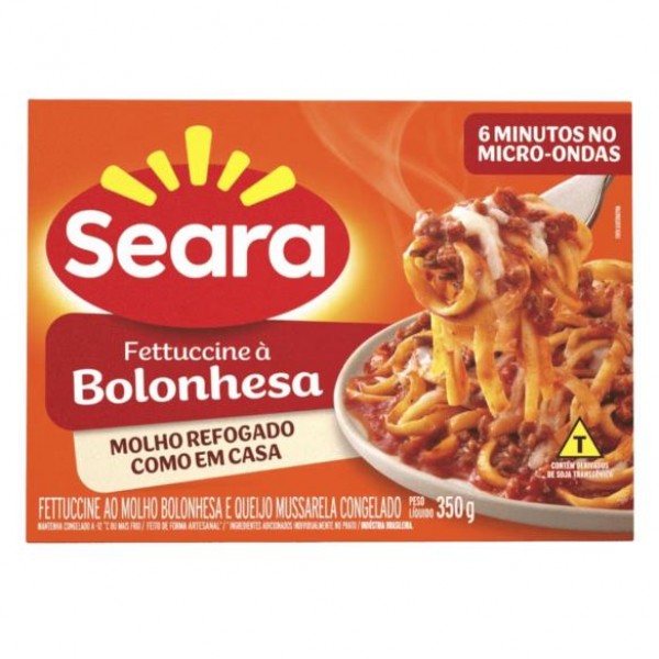 FETTUCCINE BOLONHESA SEARA  350G (CX 12UN)