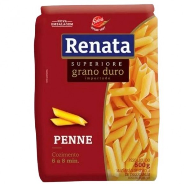 MASSA SUPERIORE GRANO DURO PENNE RENATA 500G ( FARDO 16UN)