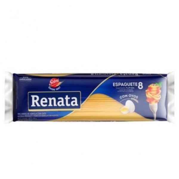 MASSA C/OVOS ESPAGUETE RENATA 500G ( FARDO 30UN)
