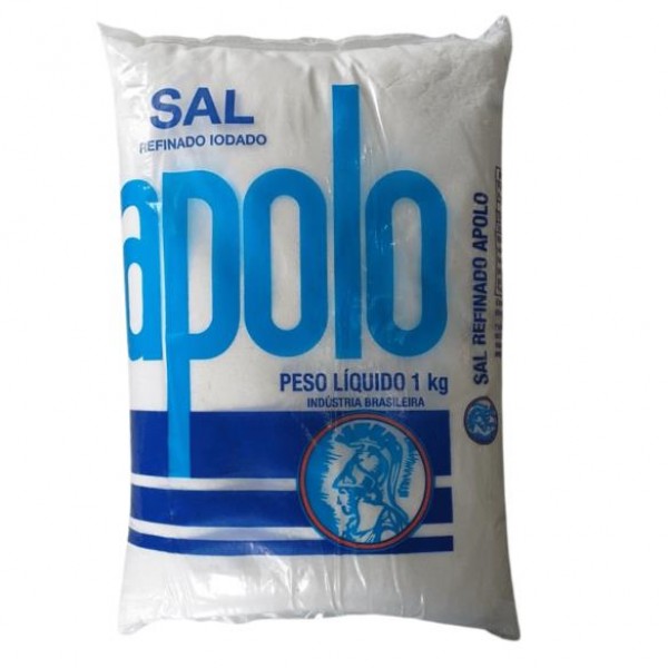 SAL REFINADO APOLO 1KG (FARDO 10UN)