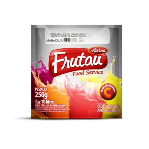 PREPARADO SOLIDO SABOR MARACUJA FRUTAU 250G(12 UN CX)