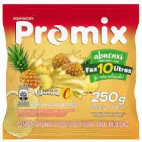 REFRESCO PO PROMIX HIBRIDO  250G 10L ABACAXI