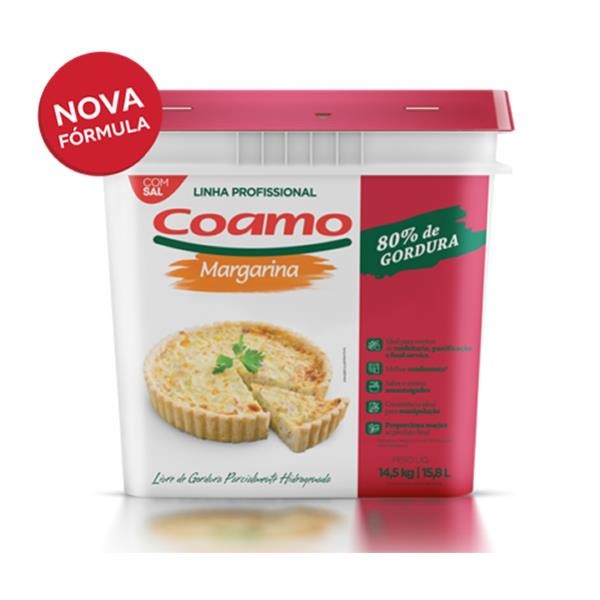 MARGARINA COM SAL 80% COAMO 14,5 KG