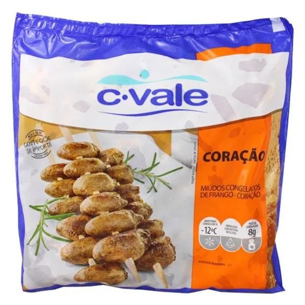 CORAÇAO DE FRANGO CVALE 1KG(CX18KG)