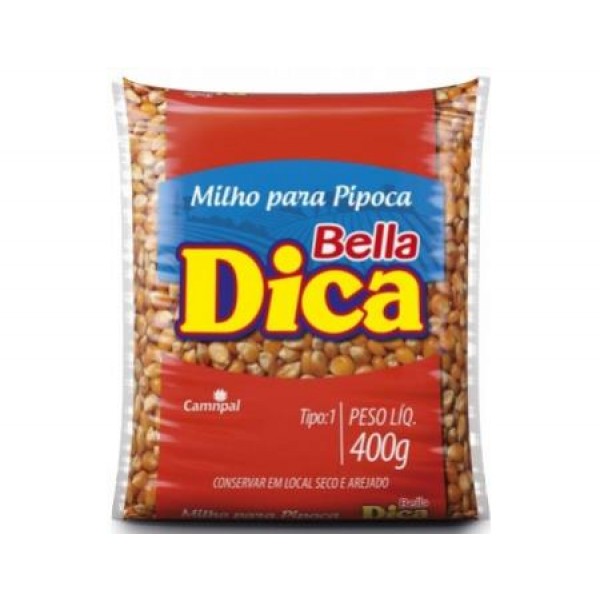 MILHO PARA PIPOCA BELLA DICA 400G