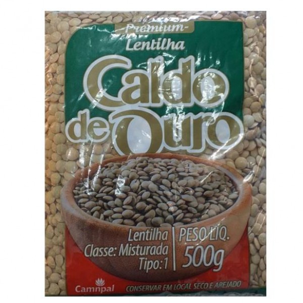 LENTILHA CALDO DE OURO 500G (FARDO 10UN)