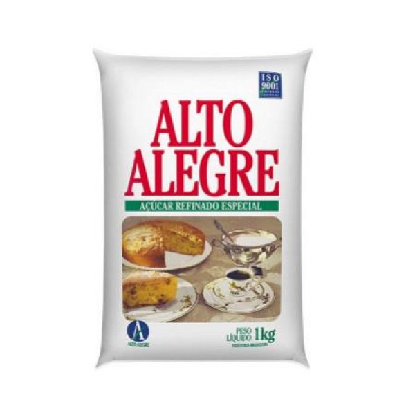 AÇUCAR ALTO ALEGRE REFINADO 1KG ( FARDO 10UN)