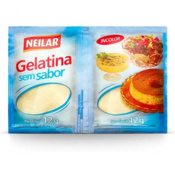 GELATINA SEM SABOR INCOLOR NEILAR 24G (CX 15UN)