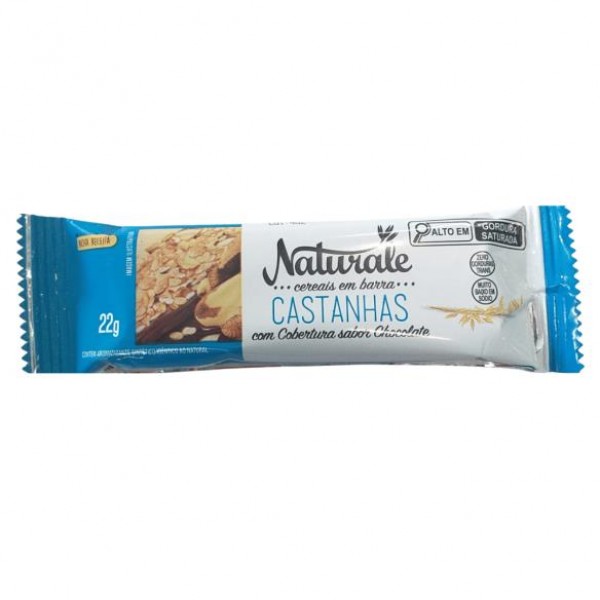 BARRA CASTANHA/CHOCOLATE NATURALE 22G (CX 24UN)