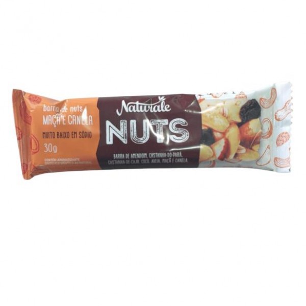 BARRA DE NUTS MACA E CANELA NATURALE 30G ( CX 12UN)