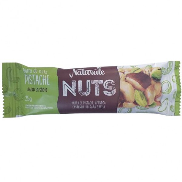 BARRA  NUTS PISTACHE NATURALE 25G (CX 12UN)