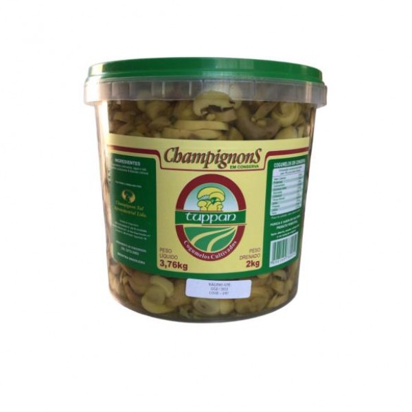 COGUMELO FATIADO TUPPAN BALDE  2KG - CHAMPIGNON