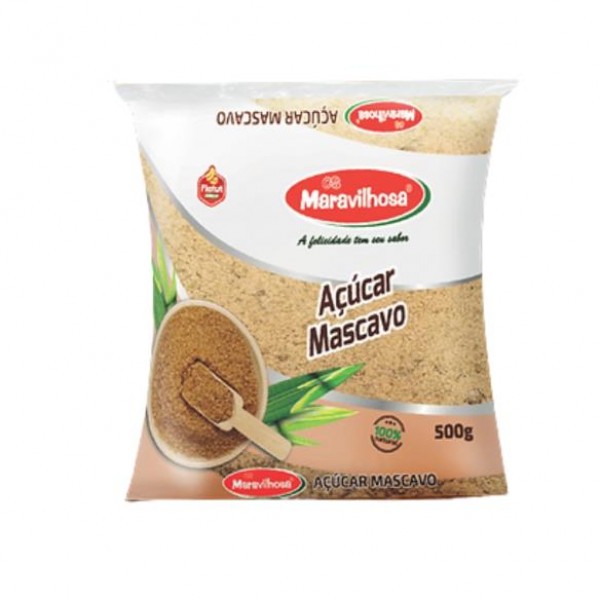 AÇUCAR MASCAVO MARAVILHOSA 500G