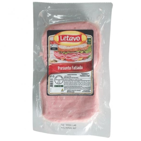 PRESUNTO FATIADO LETAVO 1KG (CX 6KG)