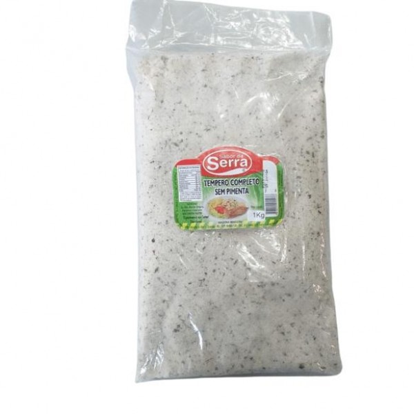 TEMPERO  COMPLETO SEM PIMENTA  SABOR DA SERRA 1KG