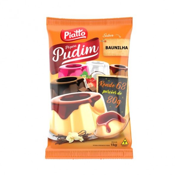 PUDIM BAUNILHA PIATTO 1KG