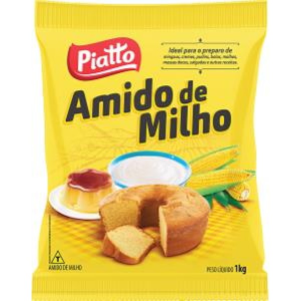 AMIDO DE MILHO PIATTO 1KG ( FARDO 12UN)