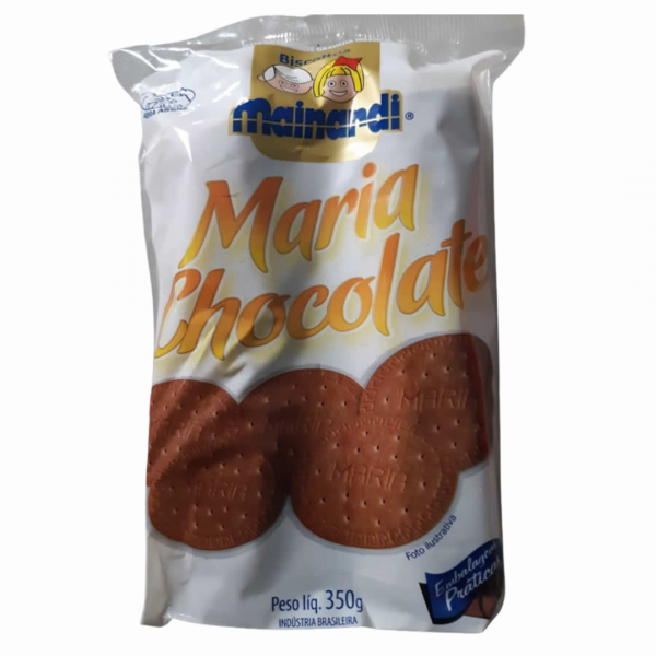 BISCOITO MARIA CHOCOLATE MAINARDI 350GR( CX 16 UN)