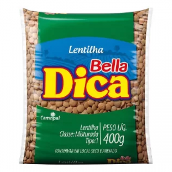 LENTILHA BELLA DICA 400G   (CX 12 PACOTES)