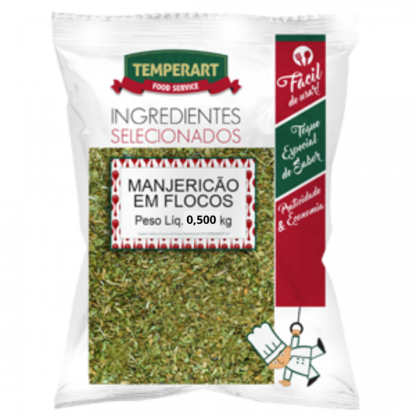 MANJERICAO FLOCOS TEMPERART 200G