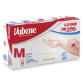 LUVA VINIL S/PO M VABENE 100UN
